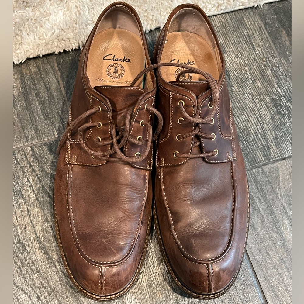Clark’s Lace Men’s Leather Shoes - Men’s 13M